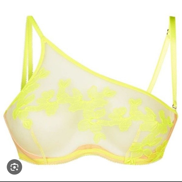 Agent Provocateur Yellow Floral Bra - Picture 5 of 13